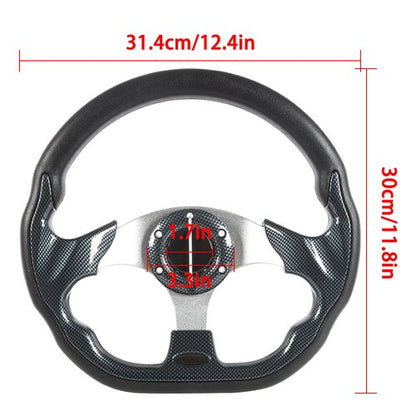 Solid Spare 12" inch Golf Cart Steering Wheel For Yamaha EZGO Club Car Black USA