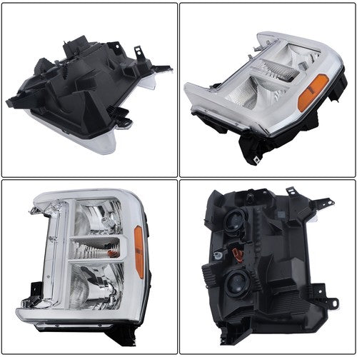 Solid Spare For Ford F250 F350 SuperDuty 2023-2024 Headlight Driver/Left Side Single Halogen