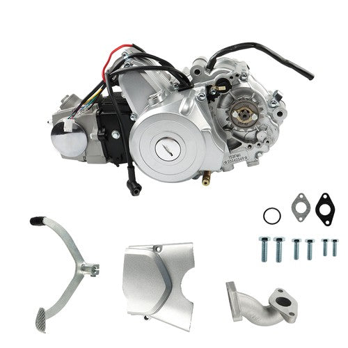 Solid Spare 125cc Engine Motor 4 Stroke ATV Semi Auto 3-Speed w/Reverse For ATV Quad Go Kart