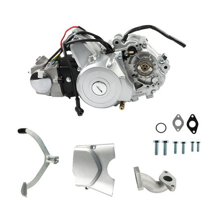 Solid Spare 125cc Engine Motor 4 Stroke ATV Semi Auto 3-Speed w/Reverse For ATV Quad Go Kart