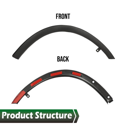 Solid Spare Fit For 2014-2020 Mitsubishi Outlander Front Right Fender Wheel Flare Molding