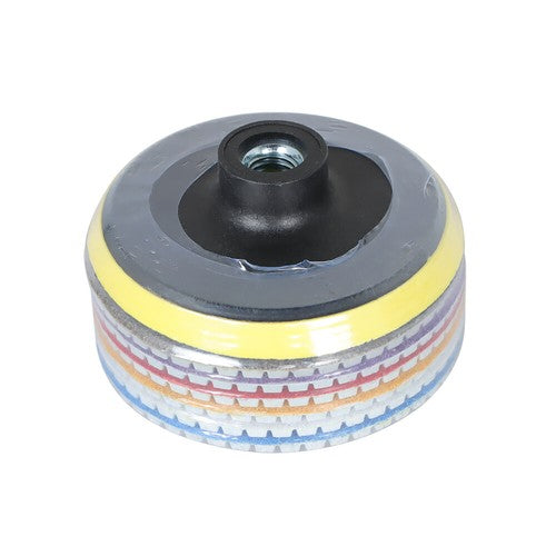 Solid Spare 4 Inch Set Wet Dry Diamond Polishing Pads For Granite Concrete Marble Stone 7PCS