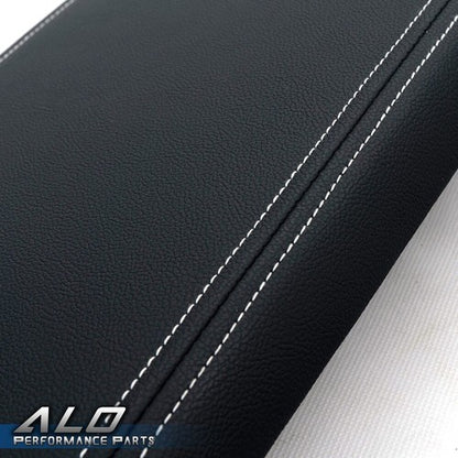 Solid Spare Leather Center Console Arm Rest Lid Cover Black Fit For 09-14 Ford F-150 Pickup