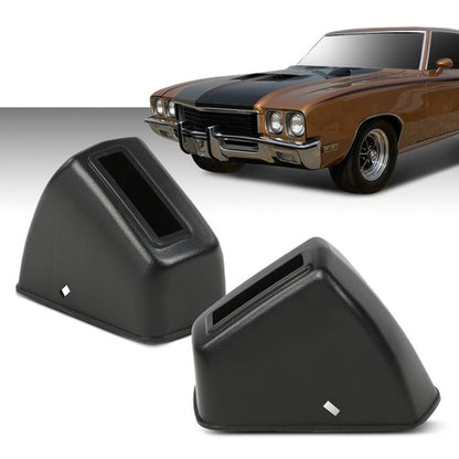 Solid Spare Fit For 1967-1972 A-Body Front Bench / Bucket Seat Plastic Belt Retractor Covers