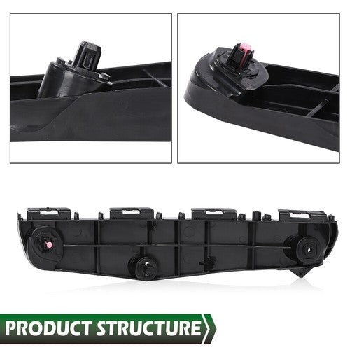 Solid Spare Fit For 16-21 Toyota Prius TO1042128 TO1043128 Front Bumper Retainer Bracket Set