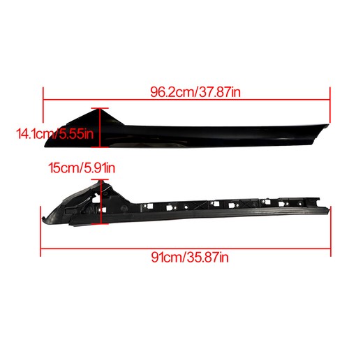 Solid Spare 2pcs A-Pillar Molding Trim AIRMAN Right Side Windshield For Ford Exploer 11-19
