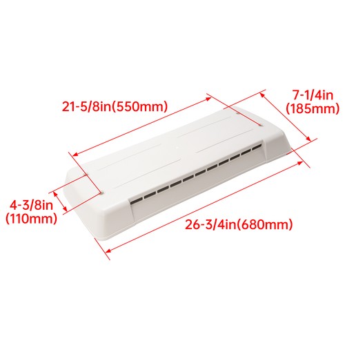 Solid Spare RV Camper Top Roof Refrigerator Vent Cover For Dometic Refrigerator Vent #65528