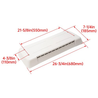 Solid Spare RV Camper Top Roof Refrigerator Vent Cover For Dometic Refrigerator Vent #65528