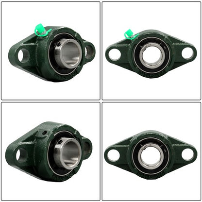 Solid Spare 4-pack PCS UCFL205-16 Pillow Block Flange Bearing 1" Bore 2 Bolt Solid Base
