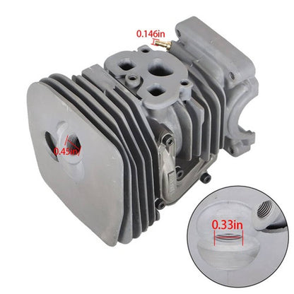 Solid Spare Chainsaw Cylinder Head Piston Kit For Husqvarna 460 455 455E Rancher 47MM