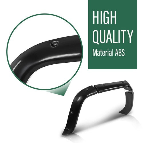 Solid Spare Fender Flares (8Pcs) & Mud Flaps (4Pcs) Black Fit For 2006-2010 Hummer H3 NEW