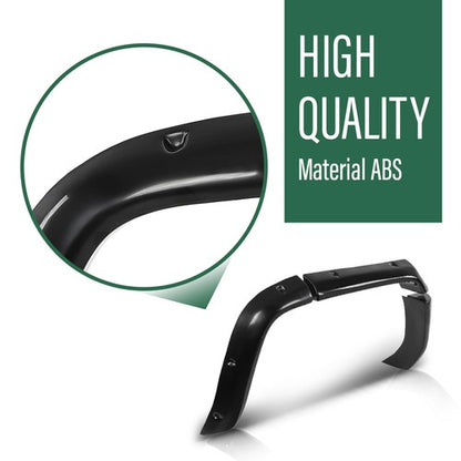 Solid Spare Fender Flares (8Pcs) & Mud Flaps (4Pcs) Black Fit For 2006-2010 Hummer H3 NEW