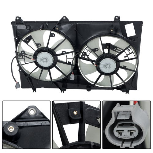 Solid Spare 67450397 For Toyota Highlander 08-13 Dual Radiator Condenser Cooling Fan 621174
