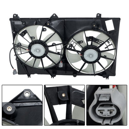 Solid Spare 67450397 For Toyota Highlander 08-13 Dual Radiator Condenser Cooling Fan 621174