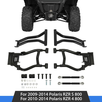 Solid Spare Rear A-Arms High Clearance 1.5" Forward For Polaris RZR S 800 / RZR 4 800 09-14
