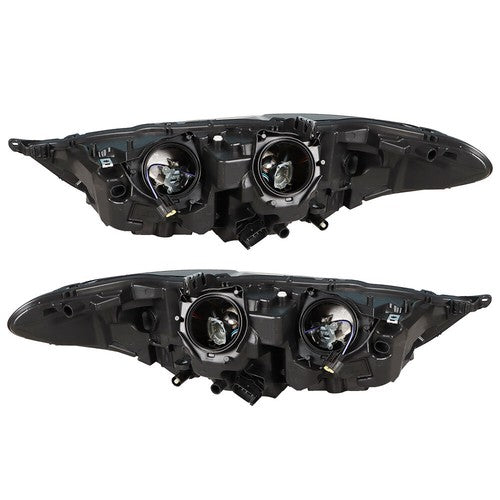 Solid Spare Headlight Fit For Ford Fusion 2017-2019 Headlamps Driver + Passenger Side Pair