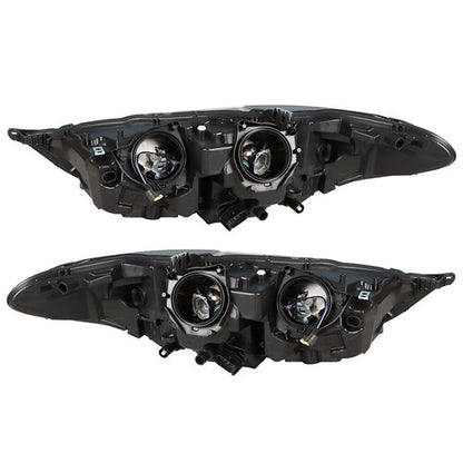 Solid Spare Headlight Fit For Ford Fusion 2017-2019 Headlamps Driver + Passenger Side Pair