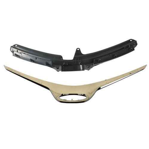Solid Spare Painted Front Upper Grille Plastic Black NEW For Toyota Corolla SE XSE 2017-2019
