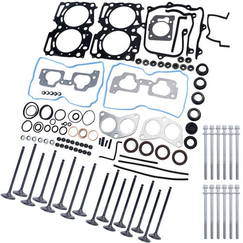 New Head Gasket Set Intake Exhaust Valves Fits For 2004-2009 Subaru 2.5L