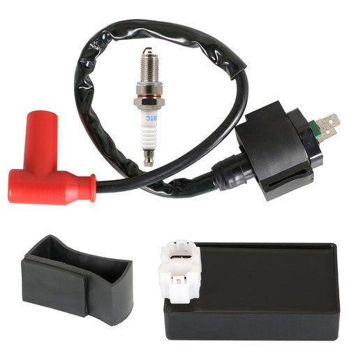 Solid Spare Ignition Coil Spark Plug CDI Box For Honda Foreman 450 TRX450FE FM 2002-2004