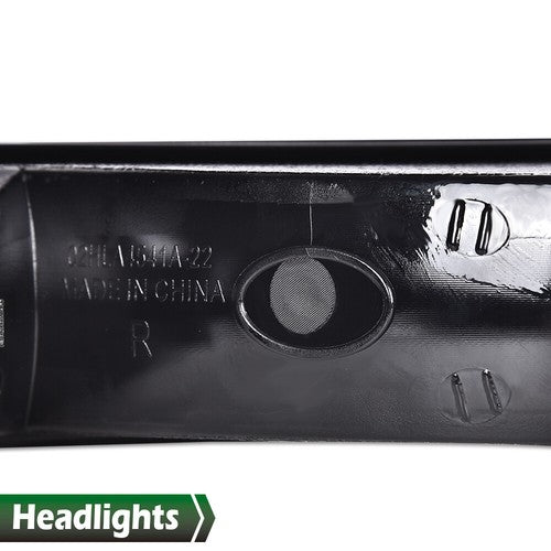 Solid Spare Fit For 1999-2007 GMC Sierra/Yukon Smoke Amber LED DRL Headlights+Bumper Lamps