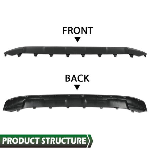 Solid Spare Front Lower Valance Skid Plate Board Guard Fit For 19-22 Toyota Rav4 Black ABS
