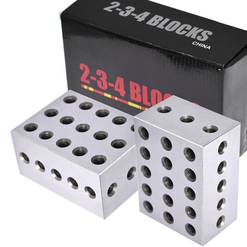 Solid Spare 23 Holes 2-3-4 Blocks .0002" Precision 1 Matched Pair Ultra Precision Machinist