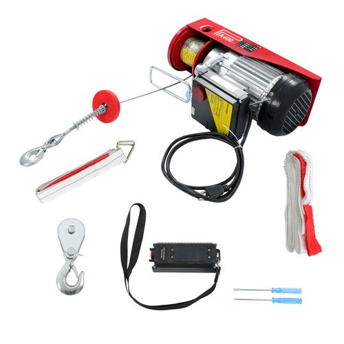 Solid Spare 110V 880lbs Automatic Lift Electric Hoist with 328ft Wireless Remote Control