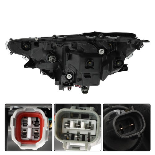 Solid Spare For 19-2022 Toyota RAV4 Hybrid XLE Projector Headlights Assembly LED Left+Right