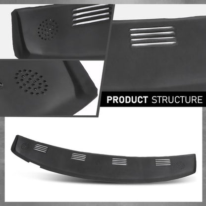 Solid Spare Fit For 02-05 Ram 1500 2500 3500 Dash Defrost Vent Grille Cover Overlay Black