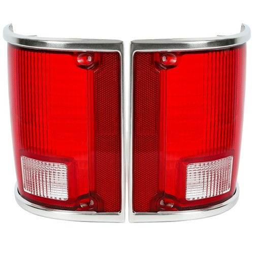 Solid Spare Tail Light Lens Pair For Chevrolet C10 C20 K10 R1500 Suburban 1973 75-86 1991