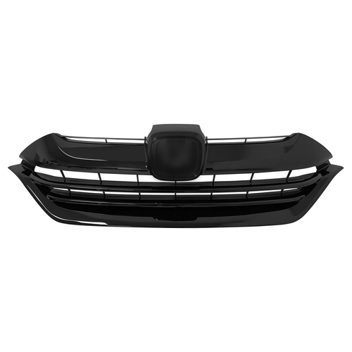 For 2017 2018 2019 Honda CRV CR-V Front Bumper Gloss Black Mesh Grille Grill