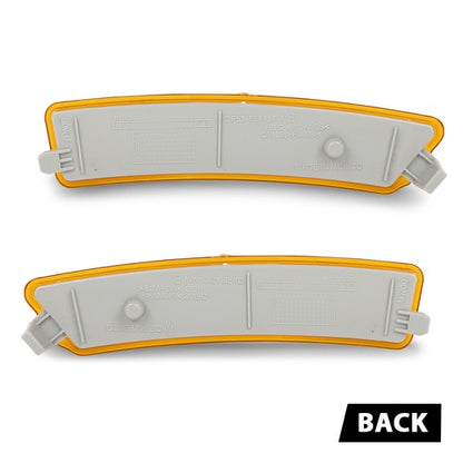 Solid Spare Fit For 2013-2016 Lincoln MKZ Front Bumper Reflector Side Marker Light Lamp Pair