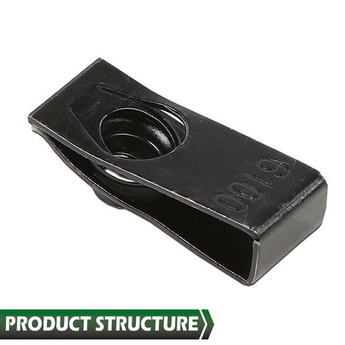 Solid Spare Fit For Ford Truck Body Bolts & U-Nut Clips- M6-1.0 x 25mm- 10mm Hex Black