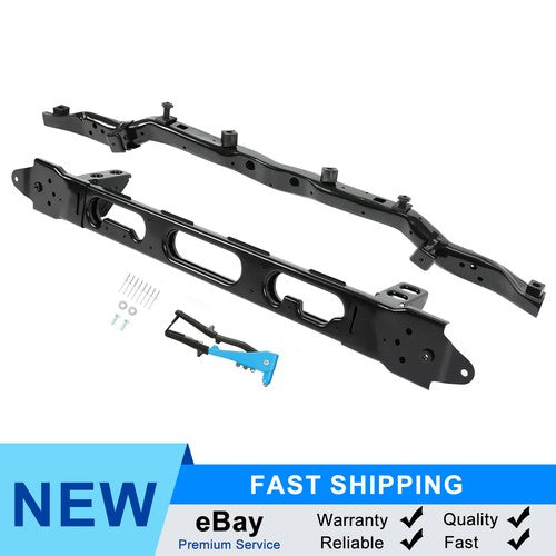 Solid Spare 2PC Radiator Supports Core Assembly Steel Upper for Ram 1500 Pickup 14-2018