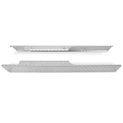 Solid Spare Aluminum Diamond Plate Rocker Panel Side Covers For EZGO TXT Golf Cart 1994-2013