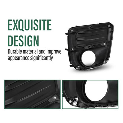 Solid Spare Fit For 2019-2021 Subaru Forester Front Bumper Fog Light Bezel Lamp Trim Left