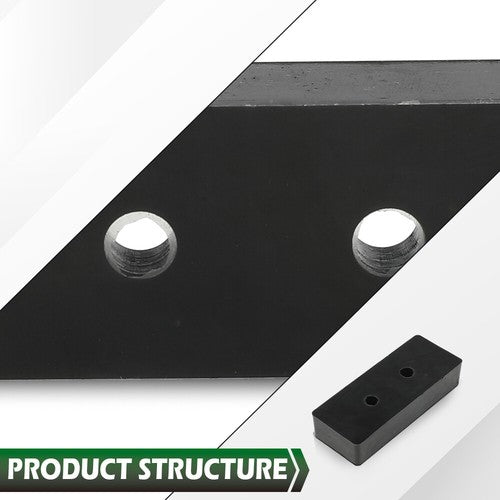Solid Spare 3Pcs Fit For Hummer, Humvee, HOOD BUMPER SET 1233888 & 12338896 Black New