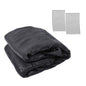 Solid Spare 4FTx25FT garden privacy fence heavy duty barrier net with zip ties black