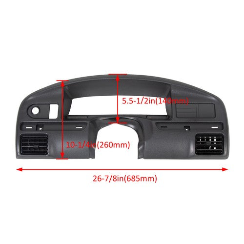 Solid Spare FOR 92 93 94-97 Ford Bronco F150 F250 Instrument Cluster Dash Panel Bezel Cover