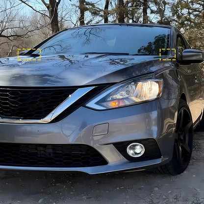 For 2013-2019 Nissan Sentra Front Windshield Wiper Side Cowl Extension Cover 2PC