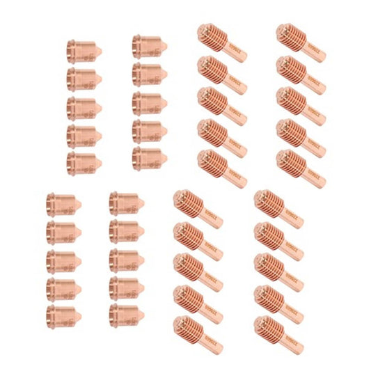 Solid Spare Plasma cutting torch consumables, 20 220671 nozzles, 20 220669 electrode tips