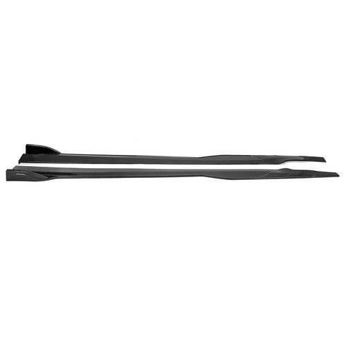 Solid Spare For Dodge Charger SRT RT 2015-2023 Carbon Fiber Look Side Skirt Rocker Panels