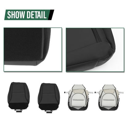 Solid Spare Fit For 2019 2020 2021 Chevy Silverado LT/WT Full Set Seat Covers Replace