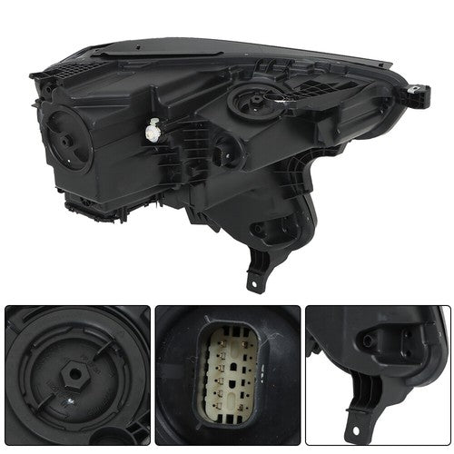 Solid Spare 1PC LH Xenon HID Headlight Assembly Set fit For GMC Terrain 18-21 Chrome Housing