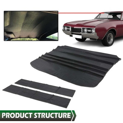 Solid Spare New Black Tier Headliner Fit For 1969 1970 1971 1972 Oldsmobile Cutlass & 442
