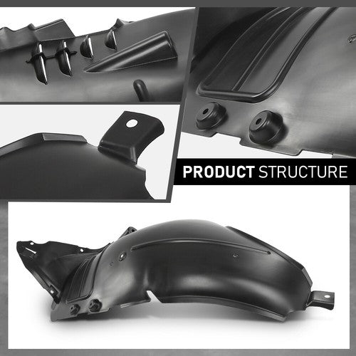 Solid Spare Front Left Side Fender Liner Fit For 07-11 Mercedes-Benz S450 S550 S63 AMG