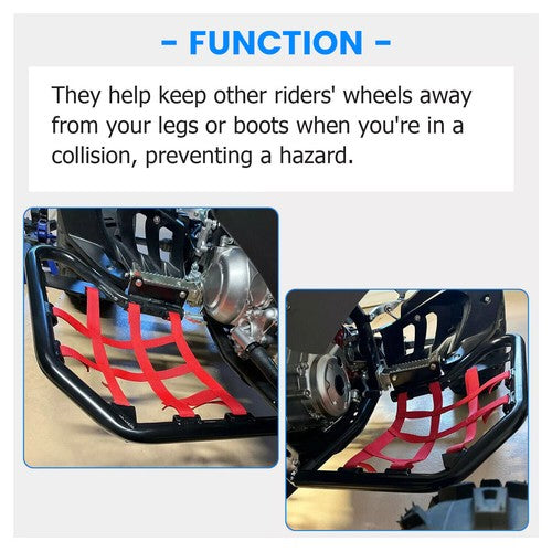 Solid Spare Nerf Bars Side Steps Heel Guards For Yamaha Raptor 700 700R YFM700R All Years