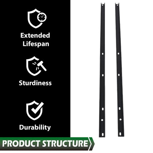 Solid Spare New 2pcs Roof Rack Side Rail Package Black Fit For 2009-2017 Chevrolet Traverse