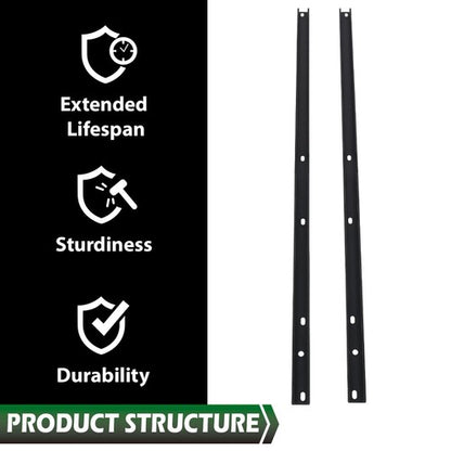 Solid Spare New 2pcs Roof Rack Side Rail Package Black Fit For 2009-2017 Chevrolet Traverse